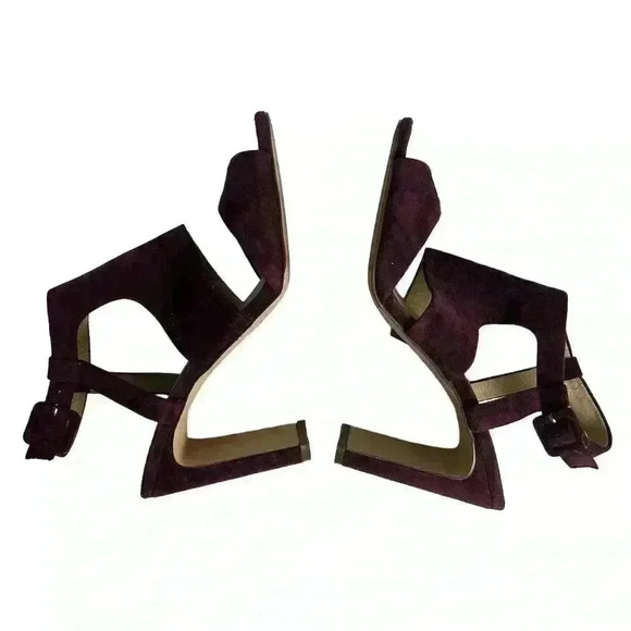 Enzo Angiolini Women's Trudy Sandal Purple Strappy Block Heels 8.5 - Picture 7 of 11